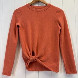 Unbranded Womens Quiet‎ Luxury Soft Cashmere Tie Sweater Size XS Old Money Chic